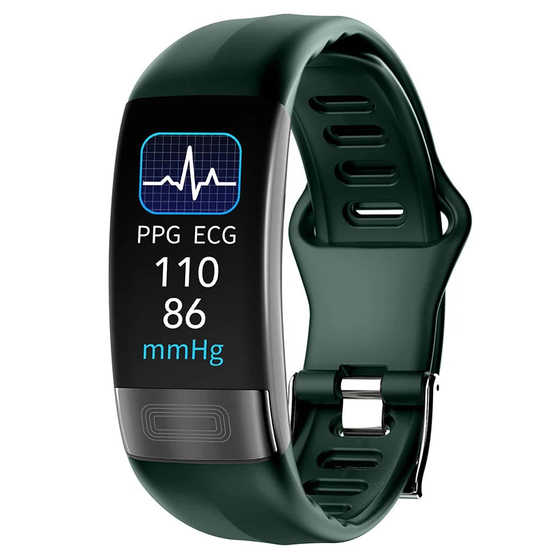 ECG+PPG Smart Wristband Fitness Tracker for Women Men Calorie Blood Pressure Waterproof Sport Smartband Health Smartwatch