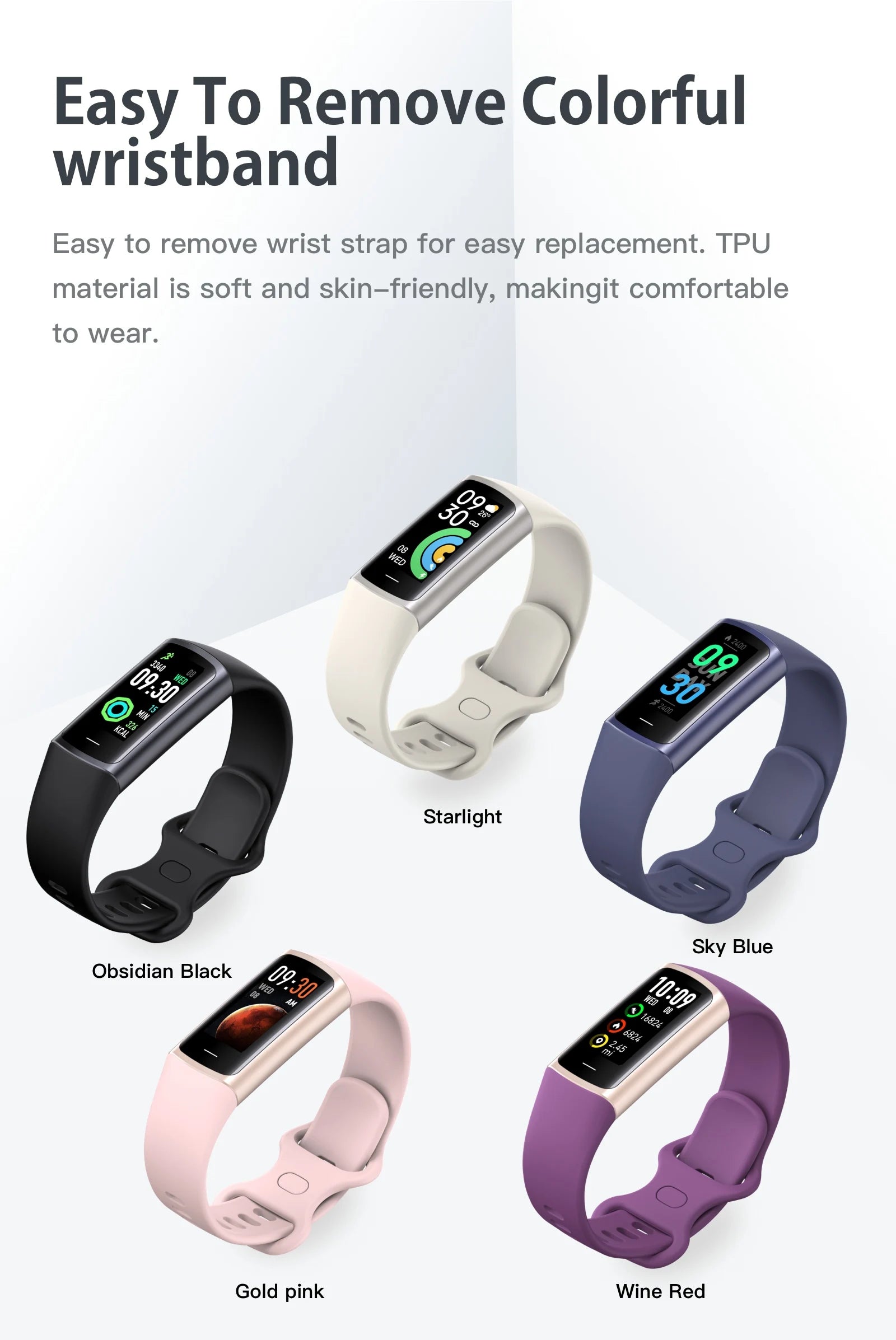 2025 Sport Smart Bracelet Fitness Tracker For Man Women Waterproof Sport Tracker Health Monitoring Smart Watch For Android IOS