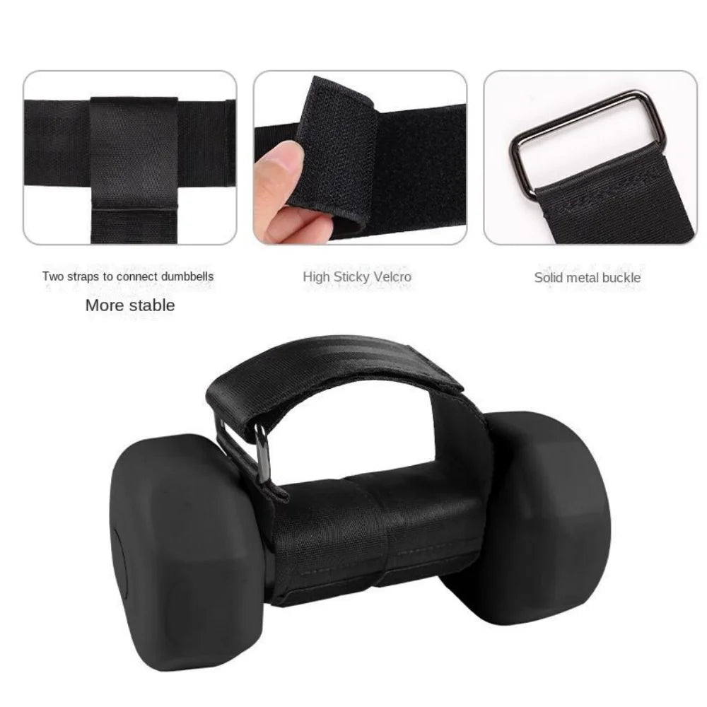 Adjustable Dumbbell Foot Strap Comfortable Ankle Buckle Tibialis Trainer Sturdy Shin Assist Weight Lifting Webbing
