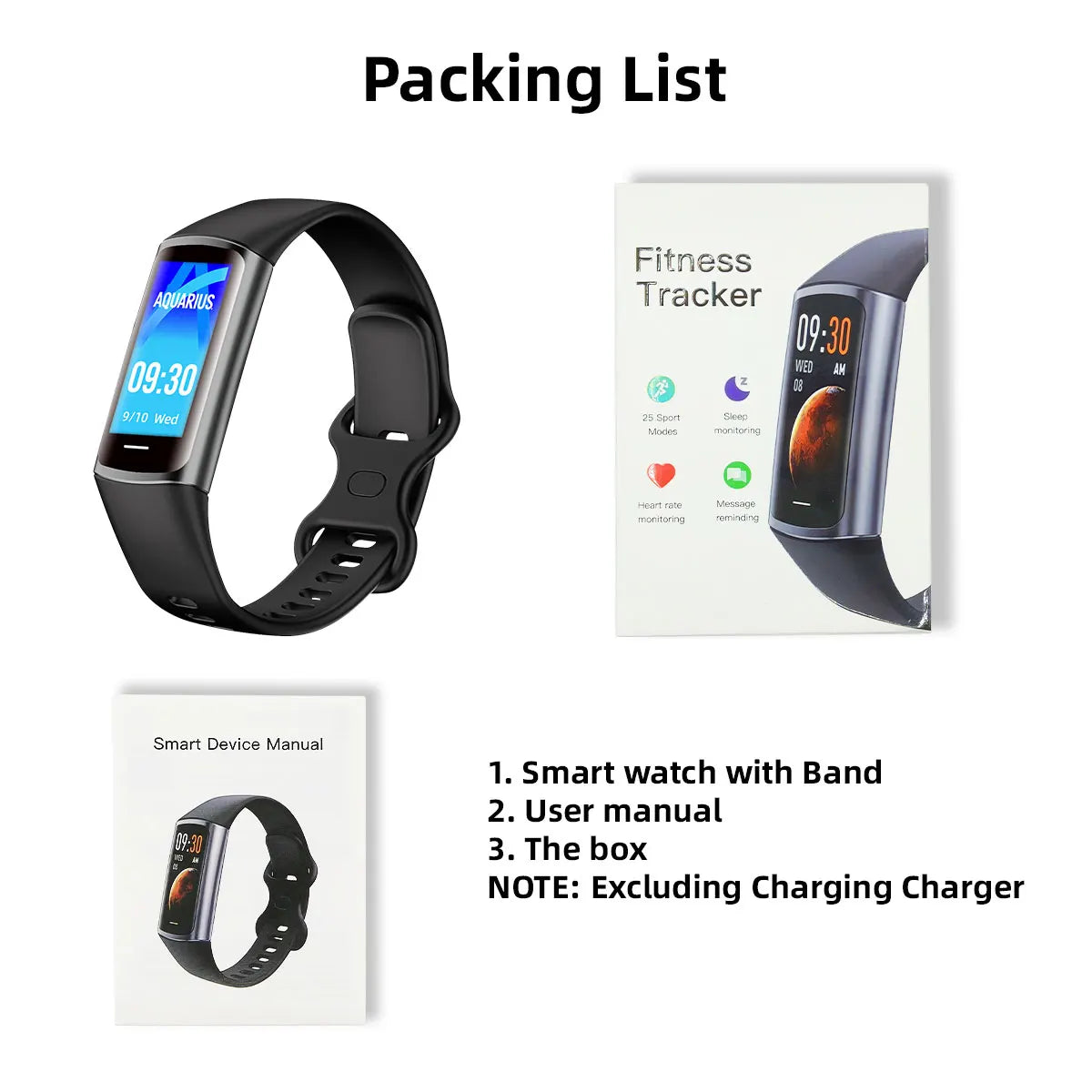 2025 Sport Smart Bracelet Fitness Tracker For Man Women Waterproof Sport Tracker Health Monitoring Smart Watch For Android IOS
