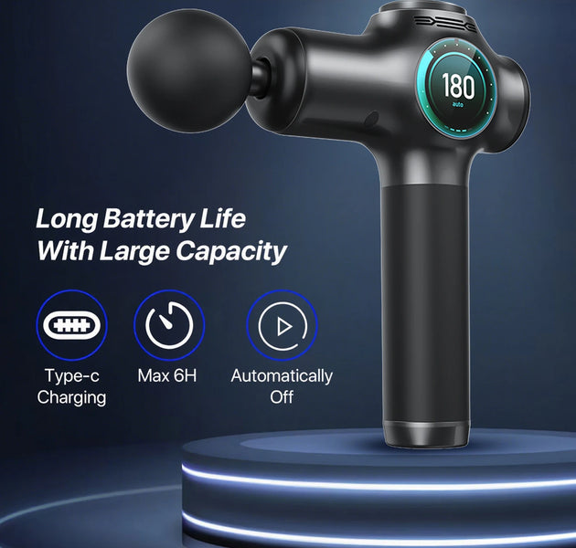 Massage  gun，Deep Tissue Massager Gun ，Percussion Massager for Pain Relief with 8 Massage Heads &99 Speeds