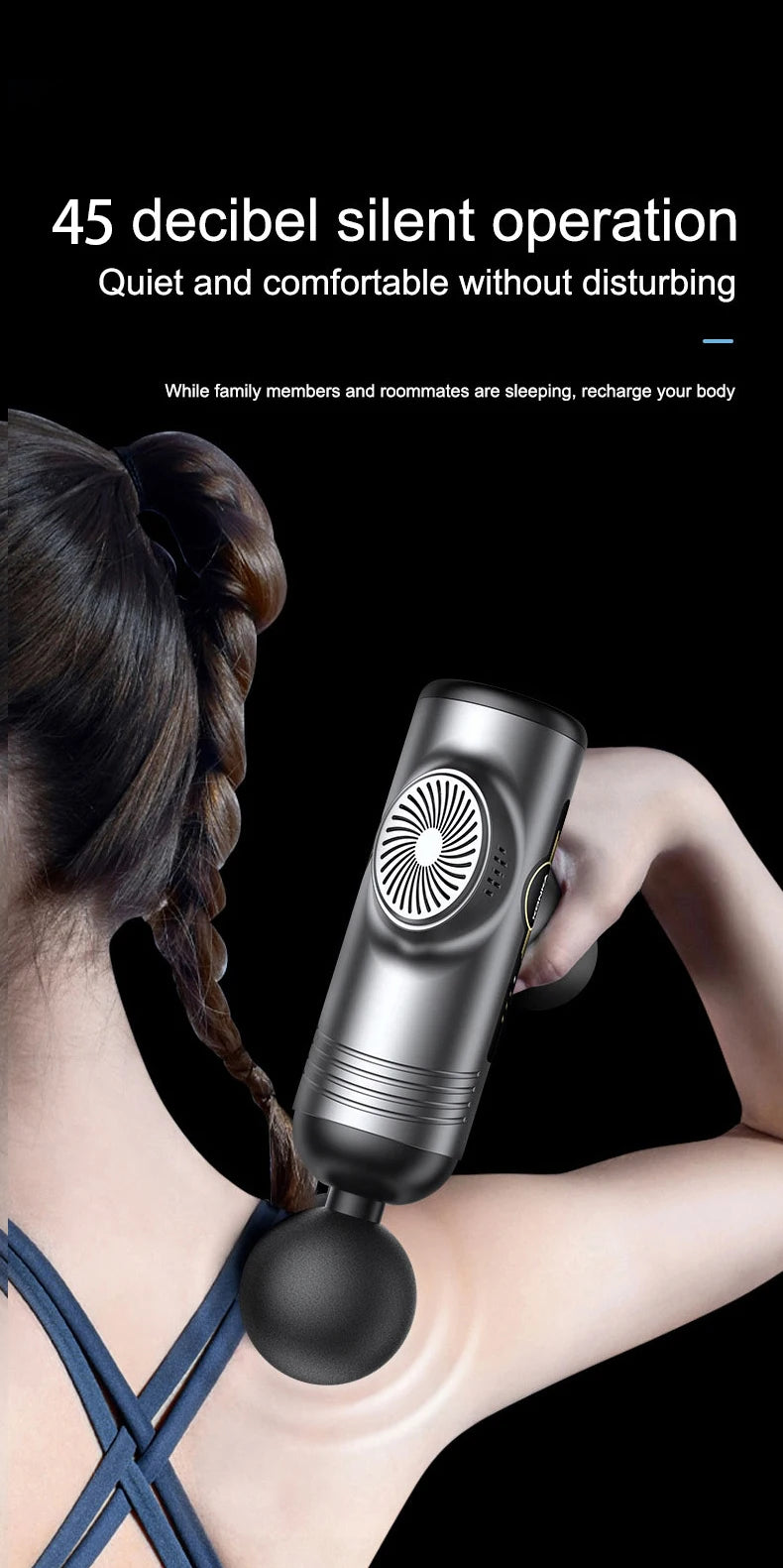 Massage  gun，Deep Tissue Massager Gun ，Percussion Massager for Pain Relief with 8 Massage Heads &99 Speeds
