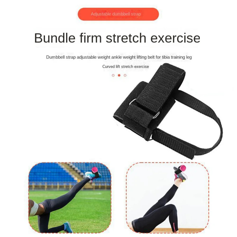 Adjustable Dumbbell Foot Strap Comfortable Ankle Buckle Tibialis Trainer Sturdy Shin Assist Weight Lifting Webbing