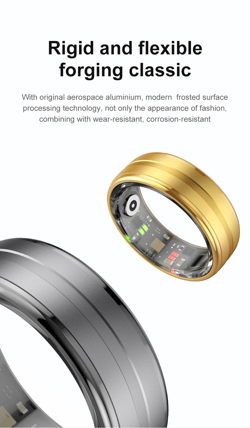 2025 New R06 Smart Ring Sport Smartring with Charging Case 5ATM Waterproof Fitness Tracker Electronic Rings for Man Woman Xiaomi