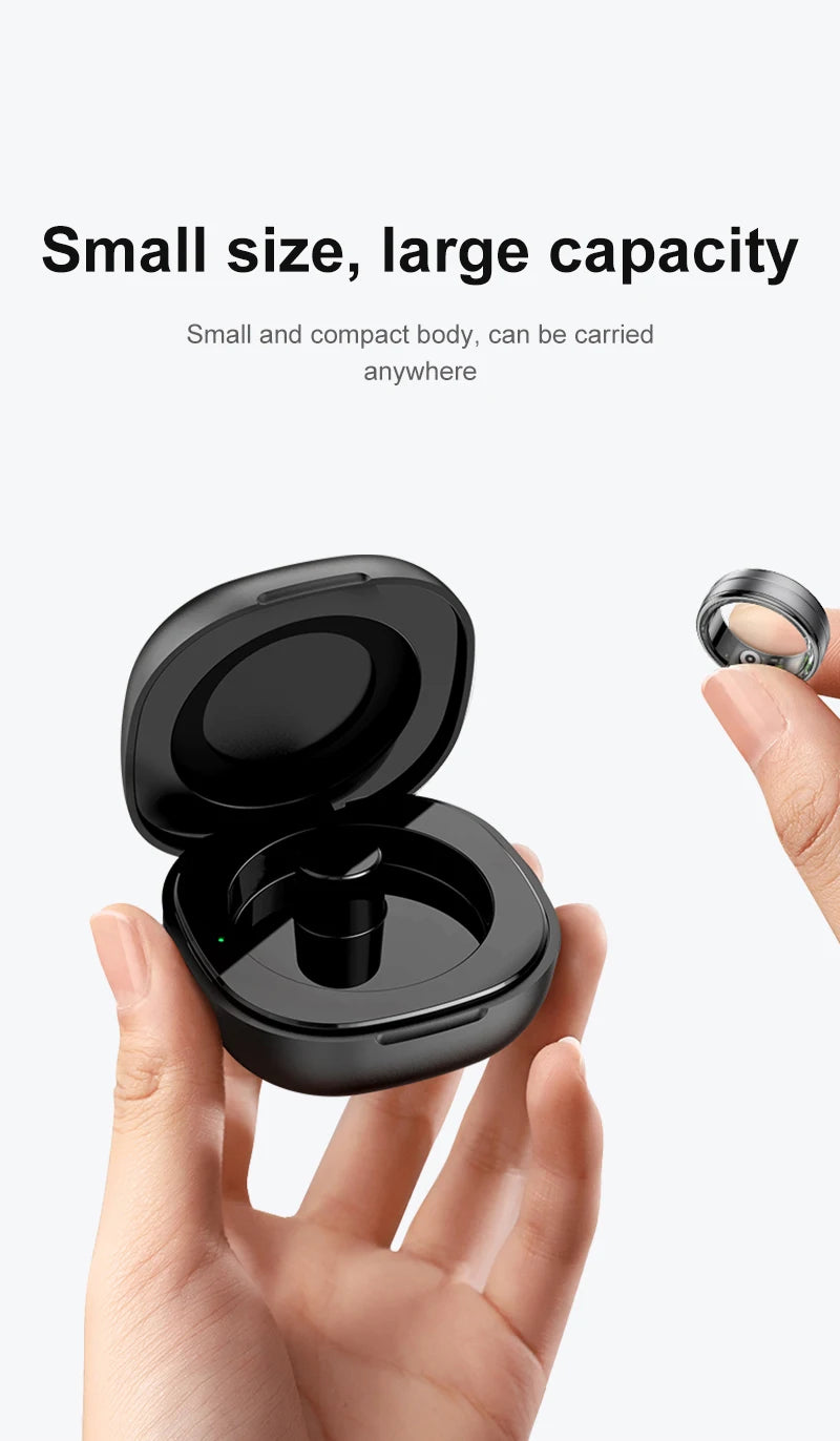 2025 New R06 Smart Ring Sport Smartring with Charging Case 5ATM Waterproof Fitness Tracker Electronic Rings for Man Woman Xiaomi