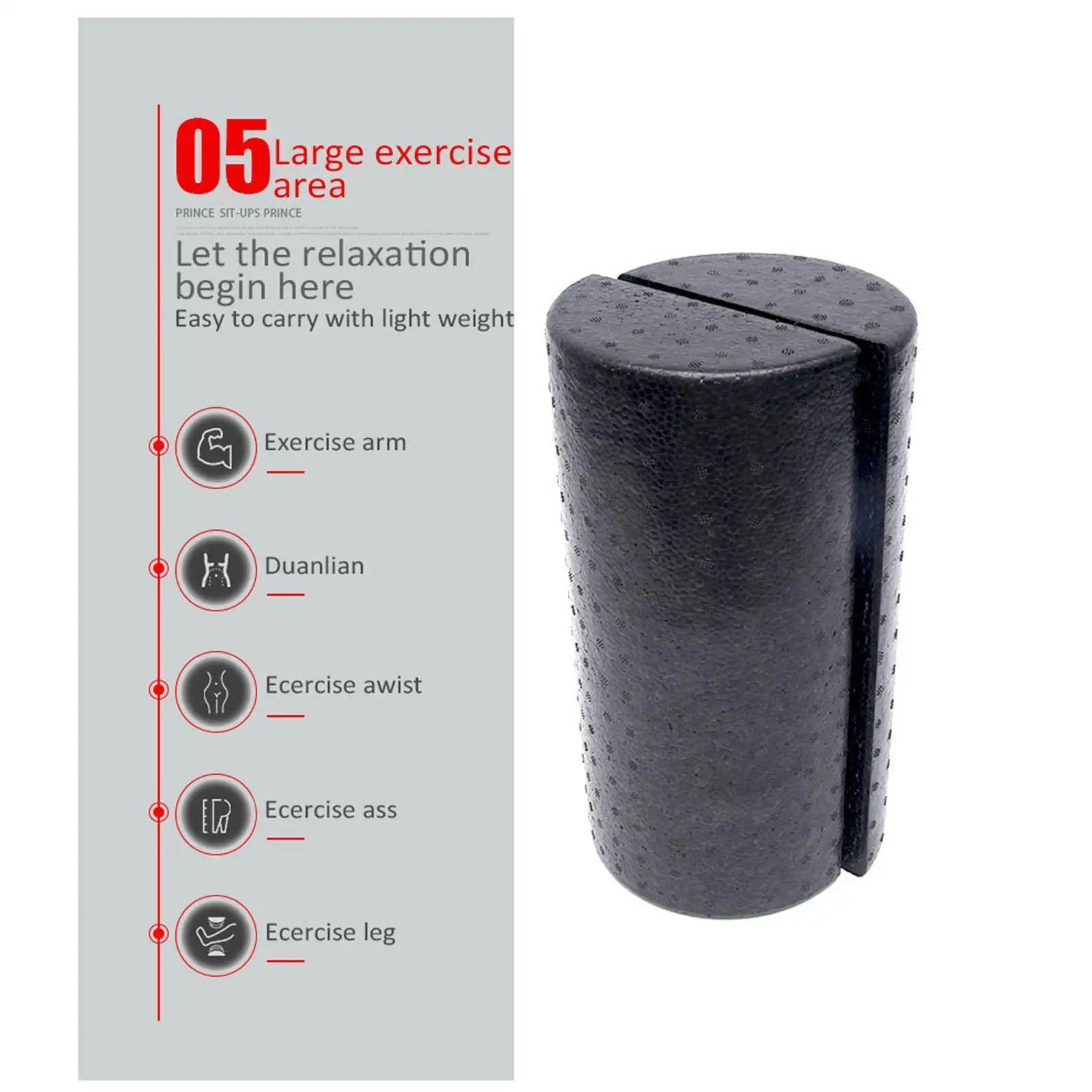 30cm Half Round Epp Foam Roller Foam Roll Yoga Pilates Fitness Gym Fitness Exercise Yoga Blocks With Massage Floating Point