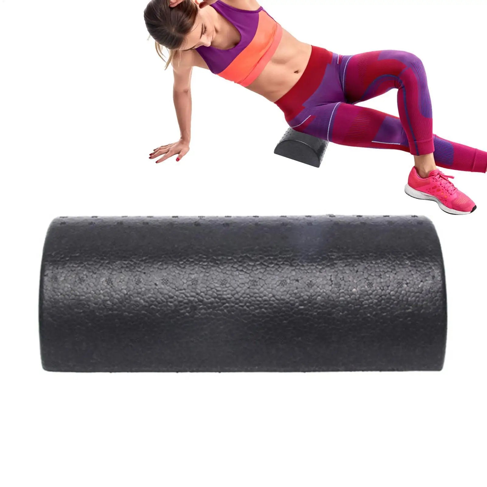 30cm Half Round Epp Foam Roller Foam Roll Yoga Pilates Fitness Gym Fitness Exercise Yoga Blocks With Massage Floating Point