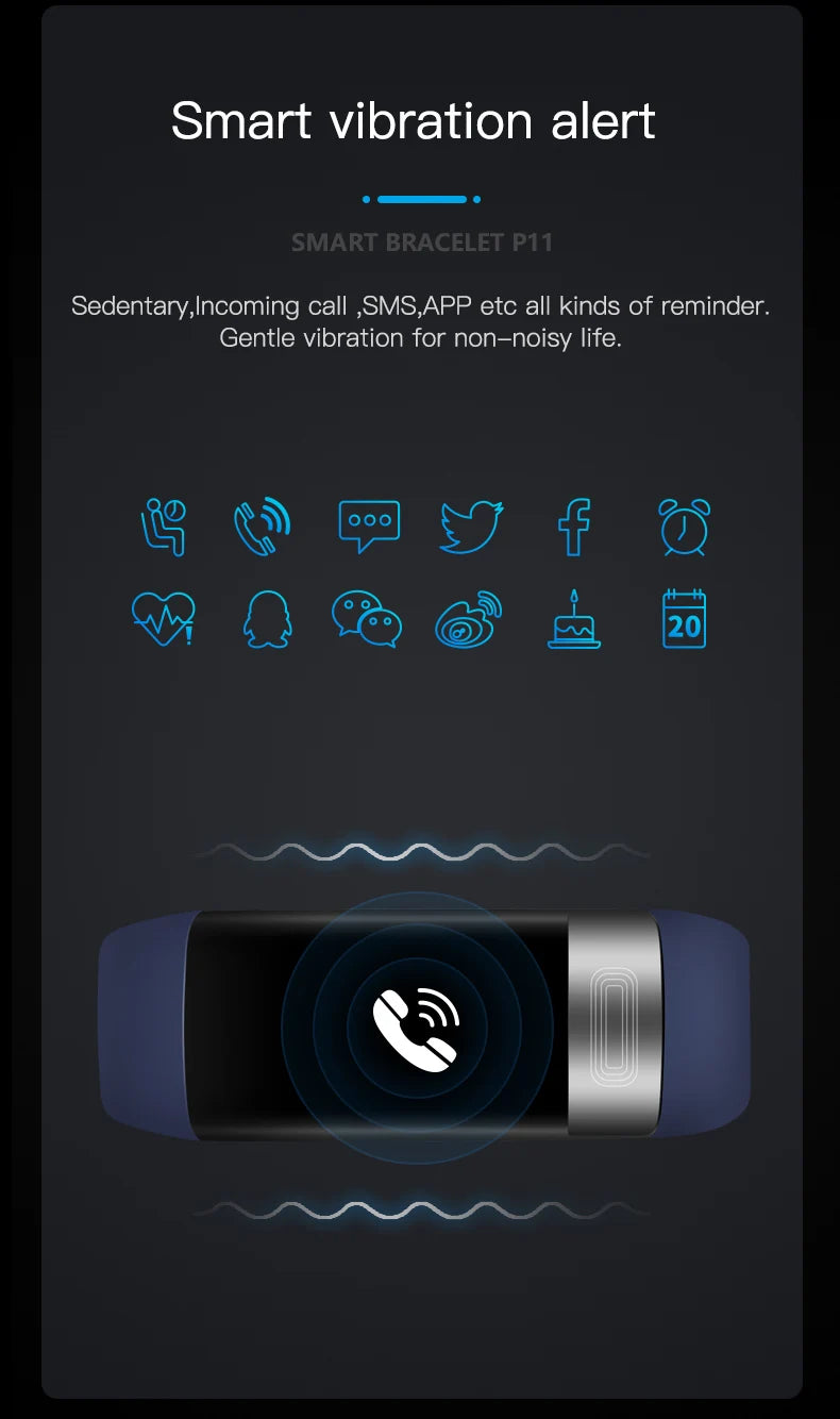 ECG+PPG Smart Wristband Fitness Tracker for Women Men Calorie Blood Pressure Waterproof Sport Smartband Health Smartwatch