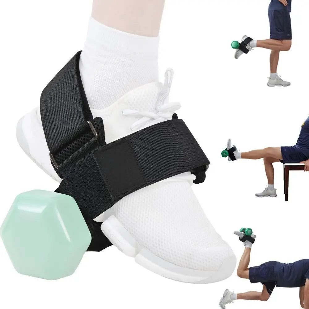 Adjustable Dumbbell Foot Strap Comfortable Ankle Buckle Tibialis Trainer Sturdy Shin Assist Weight Lifting Webbing