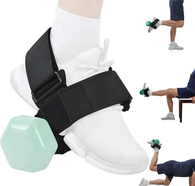 Adjustable Dumbbell Foot Strap Comfortable Ankle Buckle Tibialis Trainer Sturdy Shin Assist Weight Lifting Webbing
