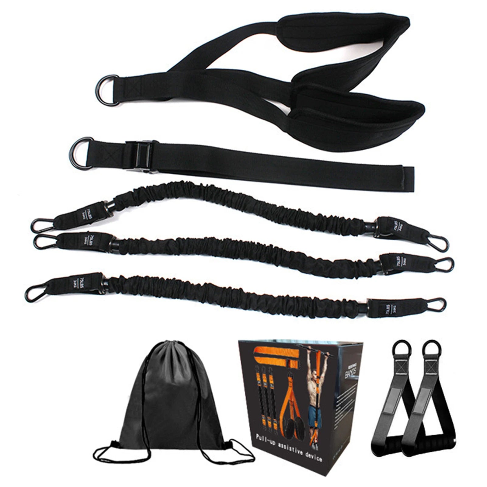 Pull Up Assistance Bands Set Height Adjustable Resistance Band for Fitness Enthusiast Gift