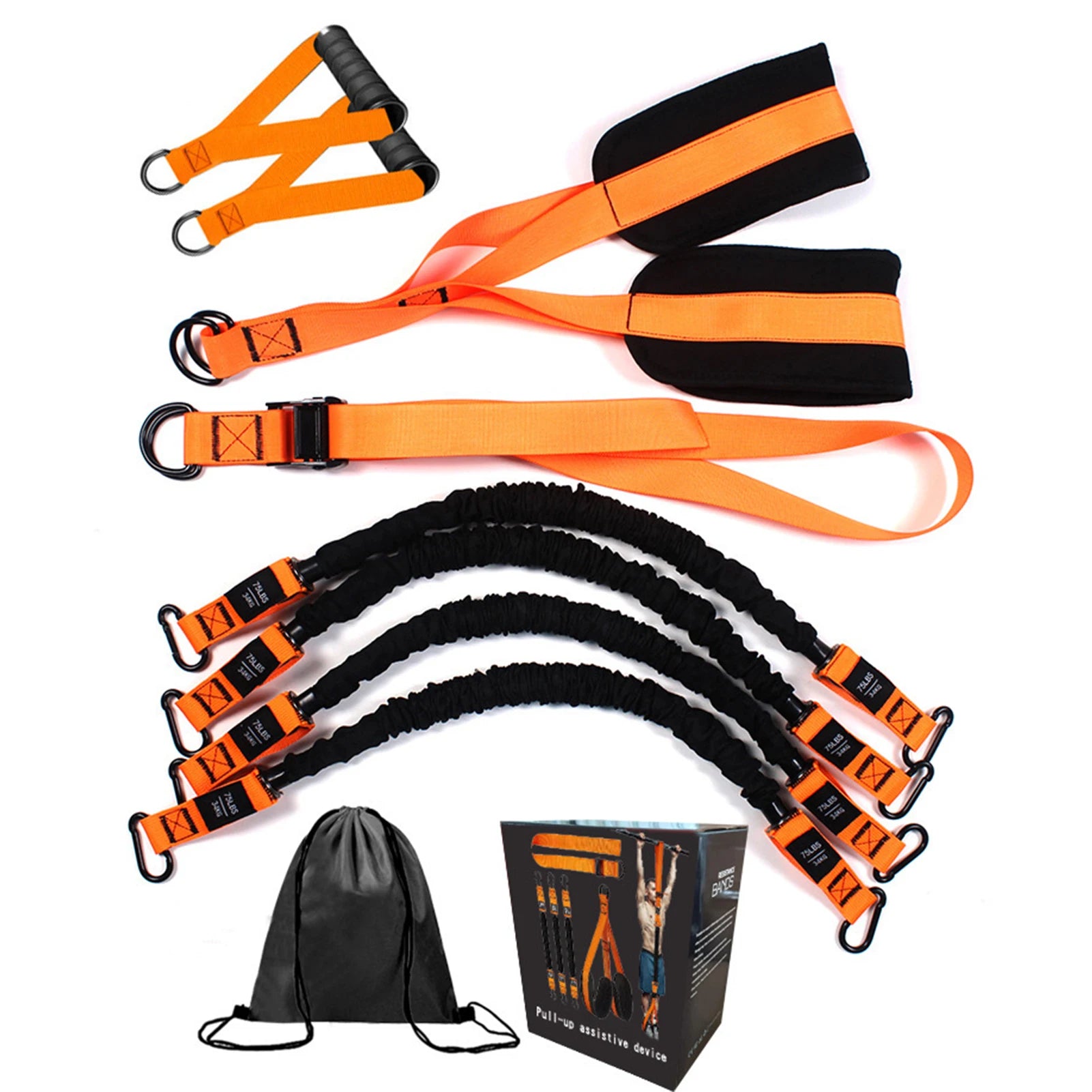 Pull Up Assistance Bands Set Height Adjustable Resistance Band for Fitness Enthusiast Gift