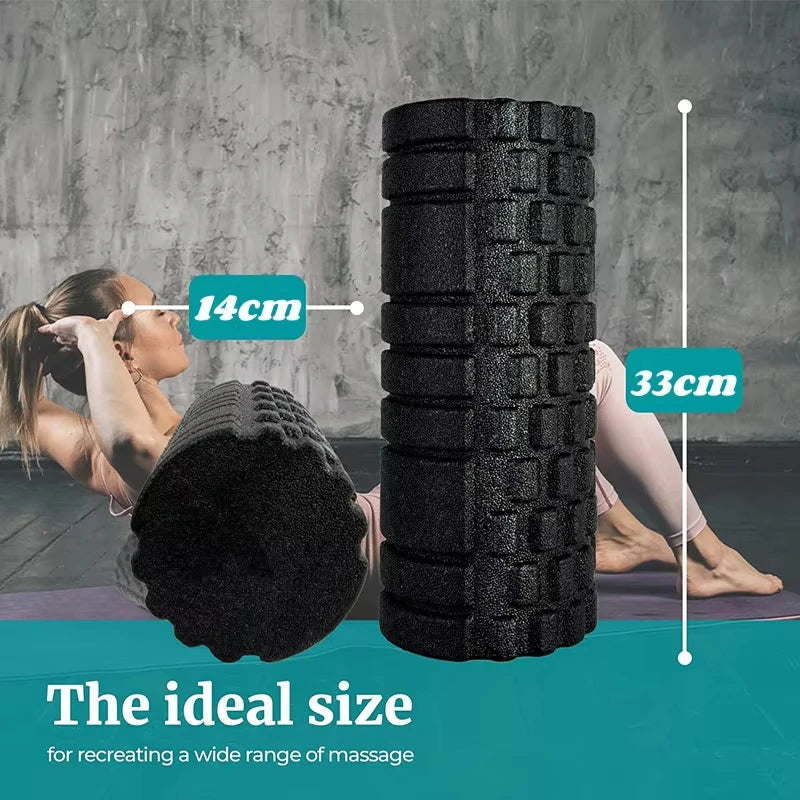 33cm Fitness Foam Roller Yoga Massage Roller EPP Pilates Foam Body Muscle Massage Roller Therapy Exercises Gym Home Exercise