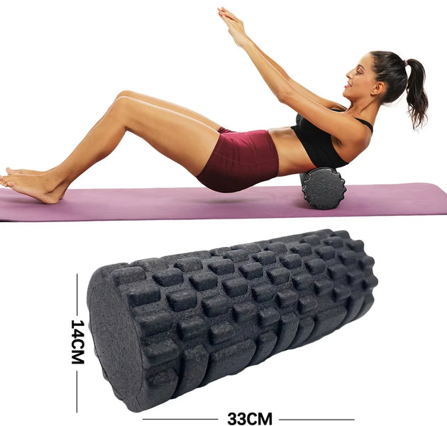 33cm Fitness Foam Roller Yoga Massage Roller EPP Pilates Foam Body Muscle Massage Roller Therapy Exercises Gym Home Exercise