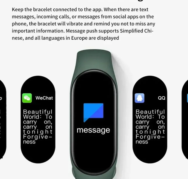 2025 Fitness Watch: Color Display, Step Tracker, Multi-Sport, Message Notifications, Remote Camera/Music Band