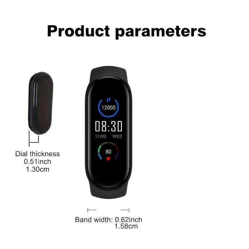Sports Smart Watch Music Control Fitness Calorie Track Bracelet Phone Information Remind Steps Bluetooth Smart Watches M8 Band