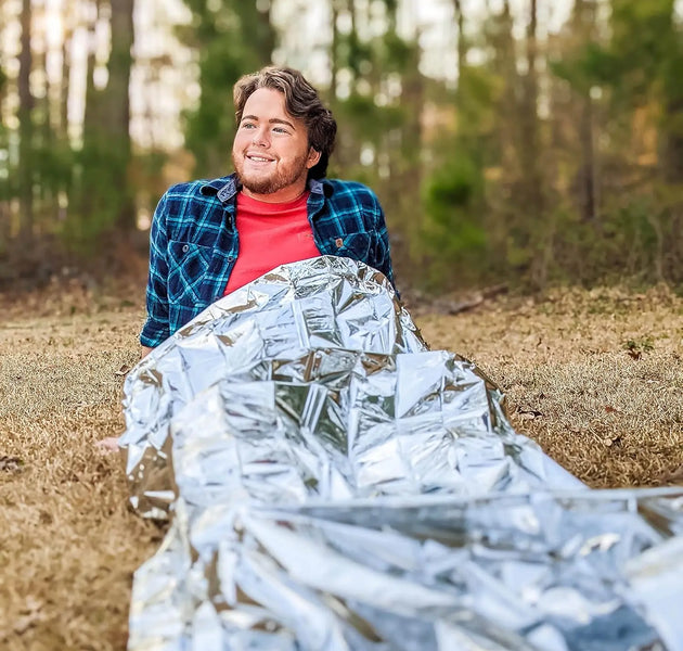 4-Pack Thermal Emergency Blankets, 130x210cm Large Insulating Rescue Sheet for Outdoor Camping, Hiking, Car Survival Kit