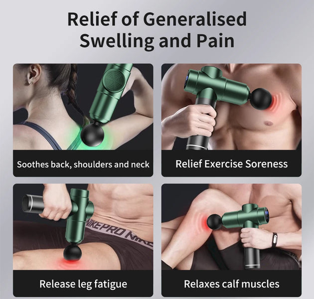 Massage Gun Muscle Relax Deep Tissue Massager Neck Massager Dynamic Vibrator Back Portable Handheld Display Fascia Gun Massage
