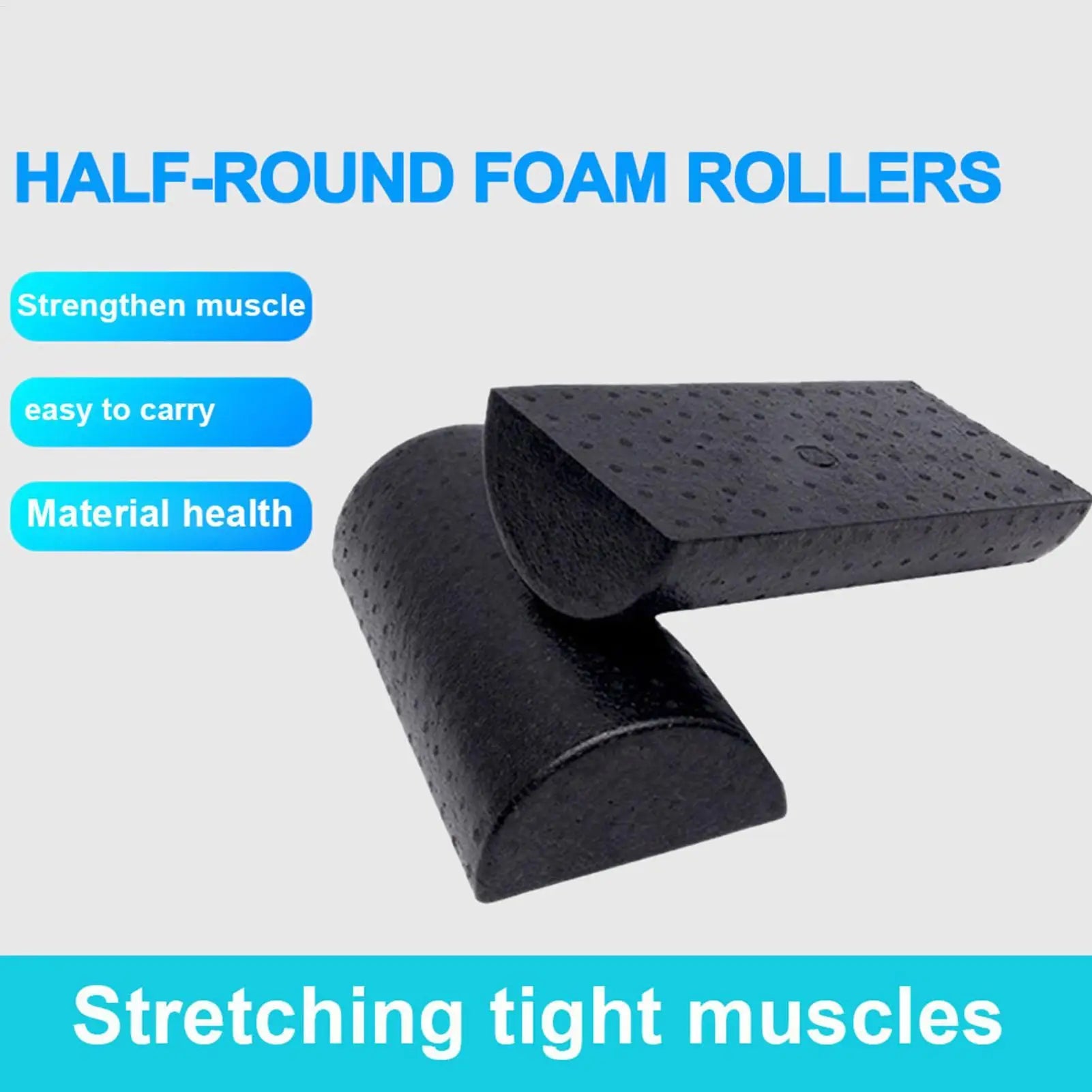 30cm Half Round Epp Foam Roller Foam Roll Yoga Pilates Fitness Gym Fitness Exercise Yoga Blocks With Massage Floating Point
