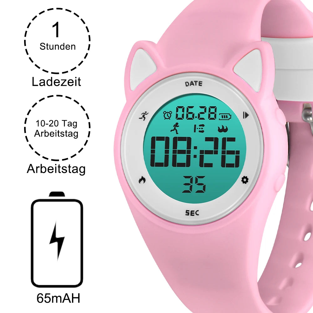 Kids Fitness Tracker Watch Digital Activity  Watch for Kids Ages 3-12 Non-Bluetooth Alarm Calorie Pedometer Wrist Watch for Kids