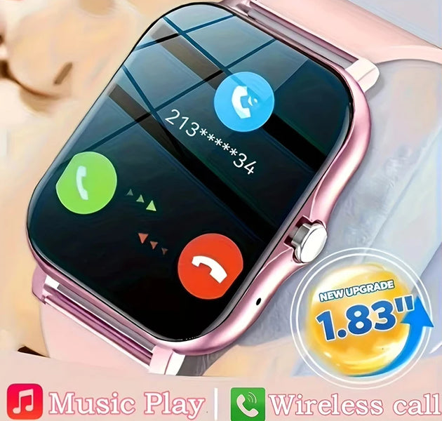1.83'' Sports Smart Watch Fitness Clock Health Monitor Waterproof Smartwatch Wireless Call Watches for Men Women IOS Xiaomi 2025