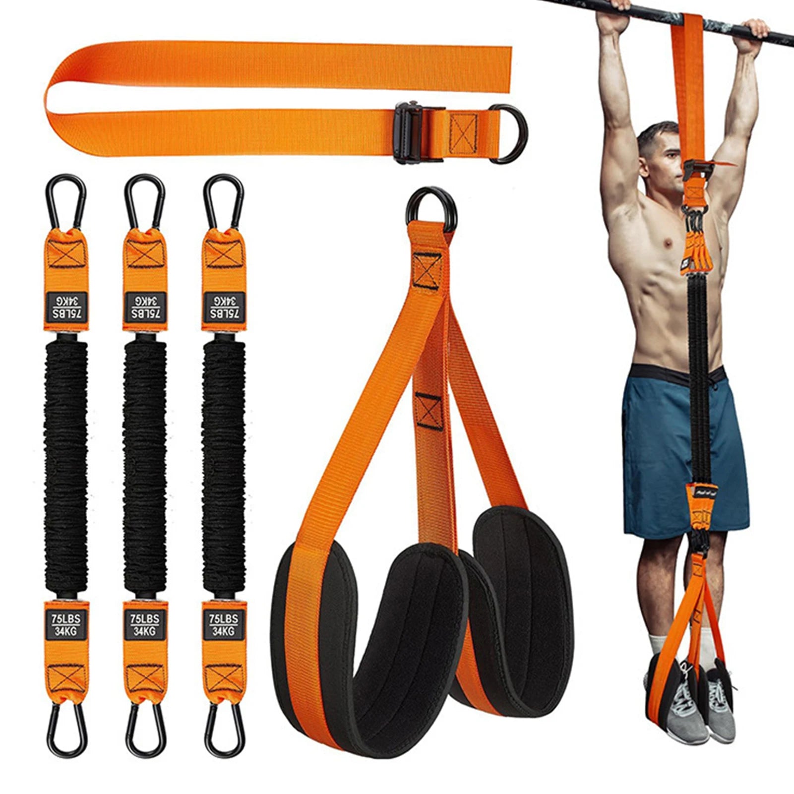 Pull Up Assistance Bands Set Height Adjustable Resistance Band for Fitness Enthusiast Gift