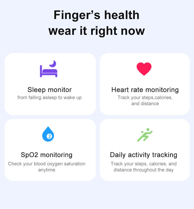 2025 New R06 Smart Ring Sport Smartring with Charging Case 5ATM Waterproof Fitness Tracker Electronic Rings for Man Woman Xiaomi