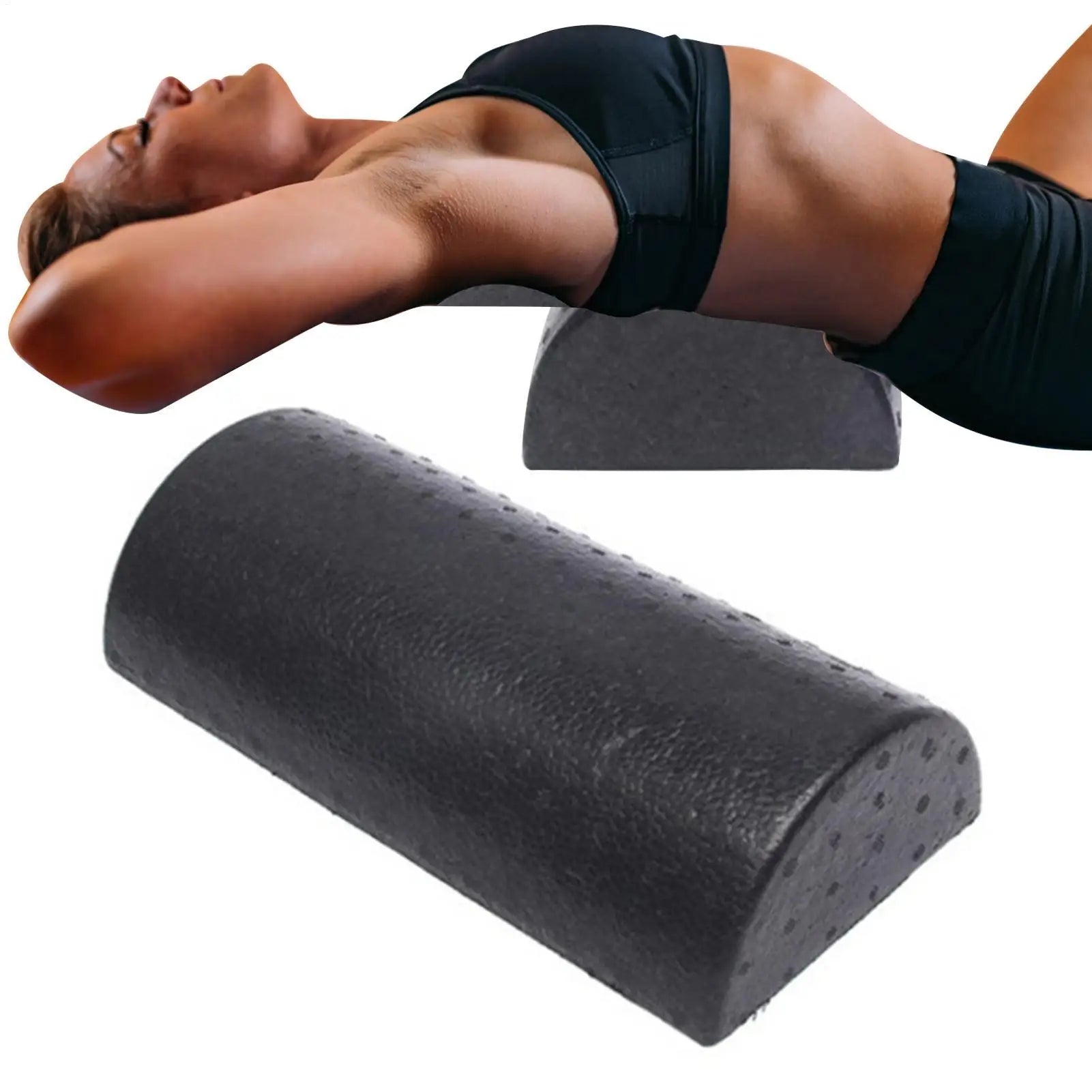 30cm Half Round Epp Foam Roller Foam Roll Yoga Pilates Fitness Gym Fitness Exercise Yoga Blocks With Massage Floating Point